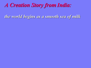 Creation Story from India
