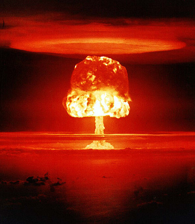 nuclear detonation of Castle Romeo “test”, 26 Mar 1954, Bikini Atoll Sacrifice, 11 megatons