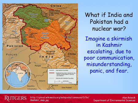 What if India and Pakistan had a nuclear war?