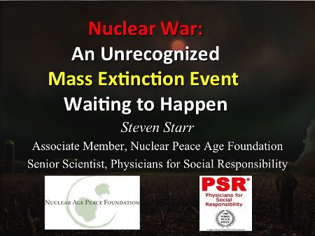 Nuclear War: An Unrecognized Mass Extinction Event Waiting to Happen